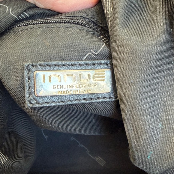 ENNUE Italian made genuine leather shoulder handbag purse black soft luxurious - Picture 11 of 11